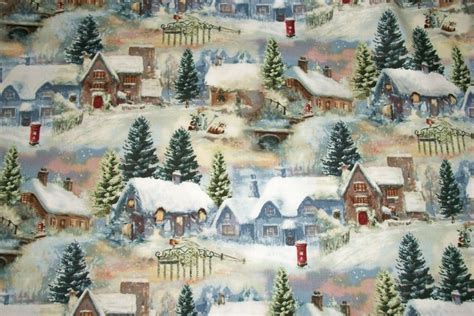 winter christmas fabric patterns